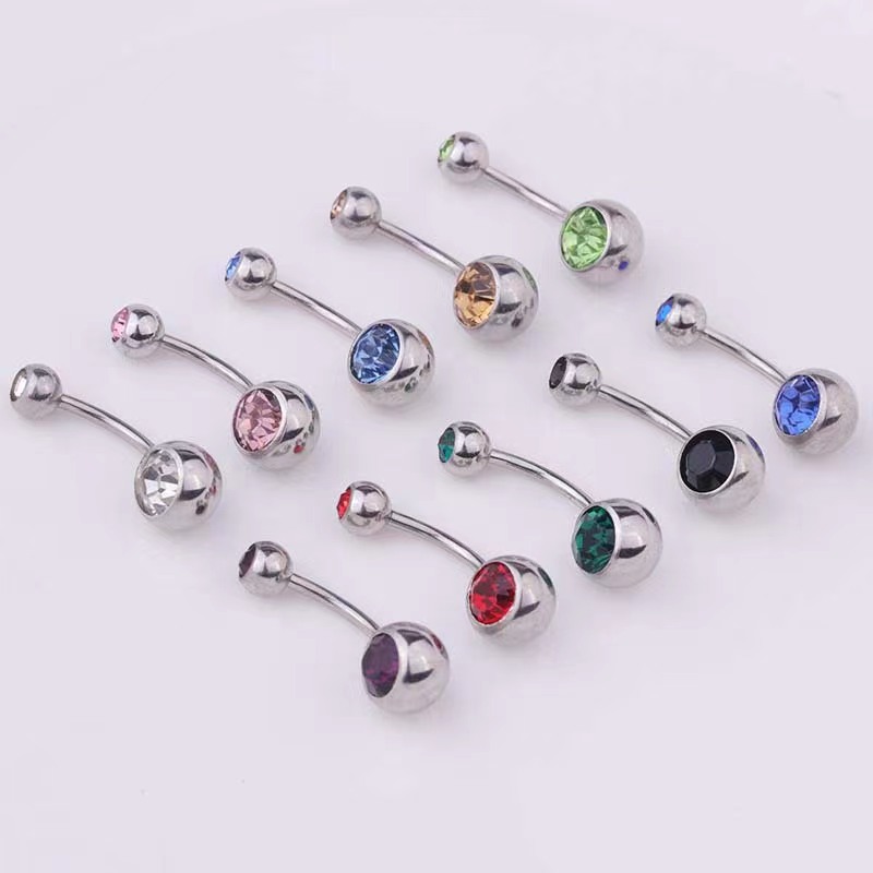 Stainless Steel Threaded Navel Piercing – ABC Beauty Cosmetics